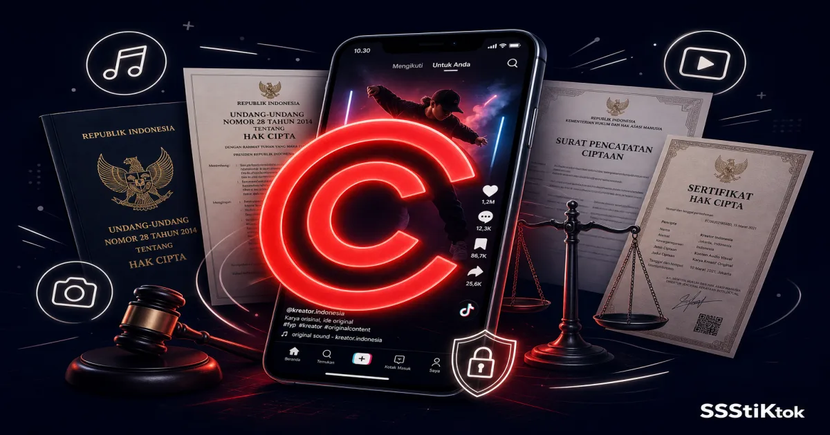 Hak Cipta Konten TikTok di Indonesia