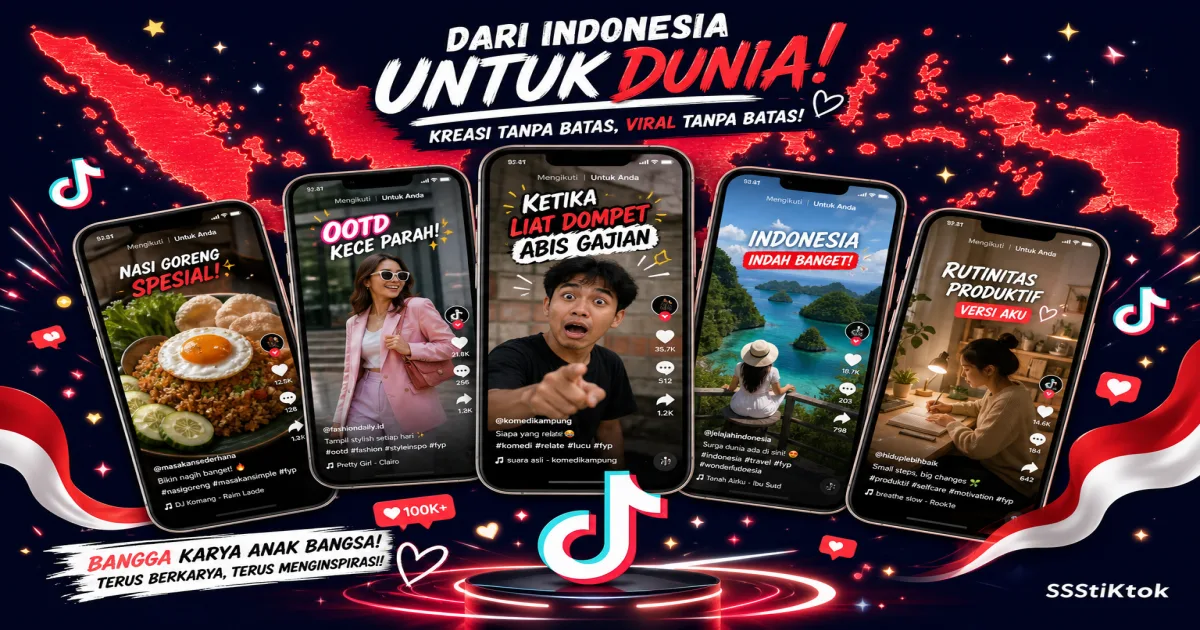 Kreator TikTok Paling Viral di Indonesia
