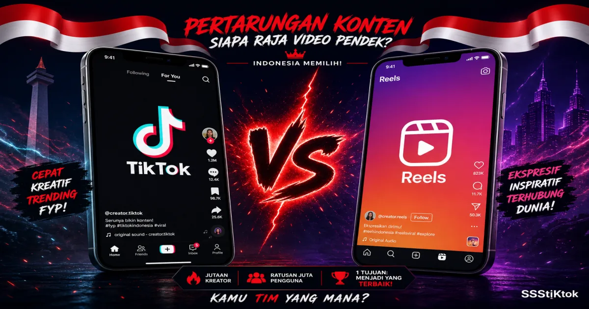 TikTok vs Instagram Reels di Indonesia